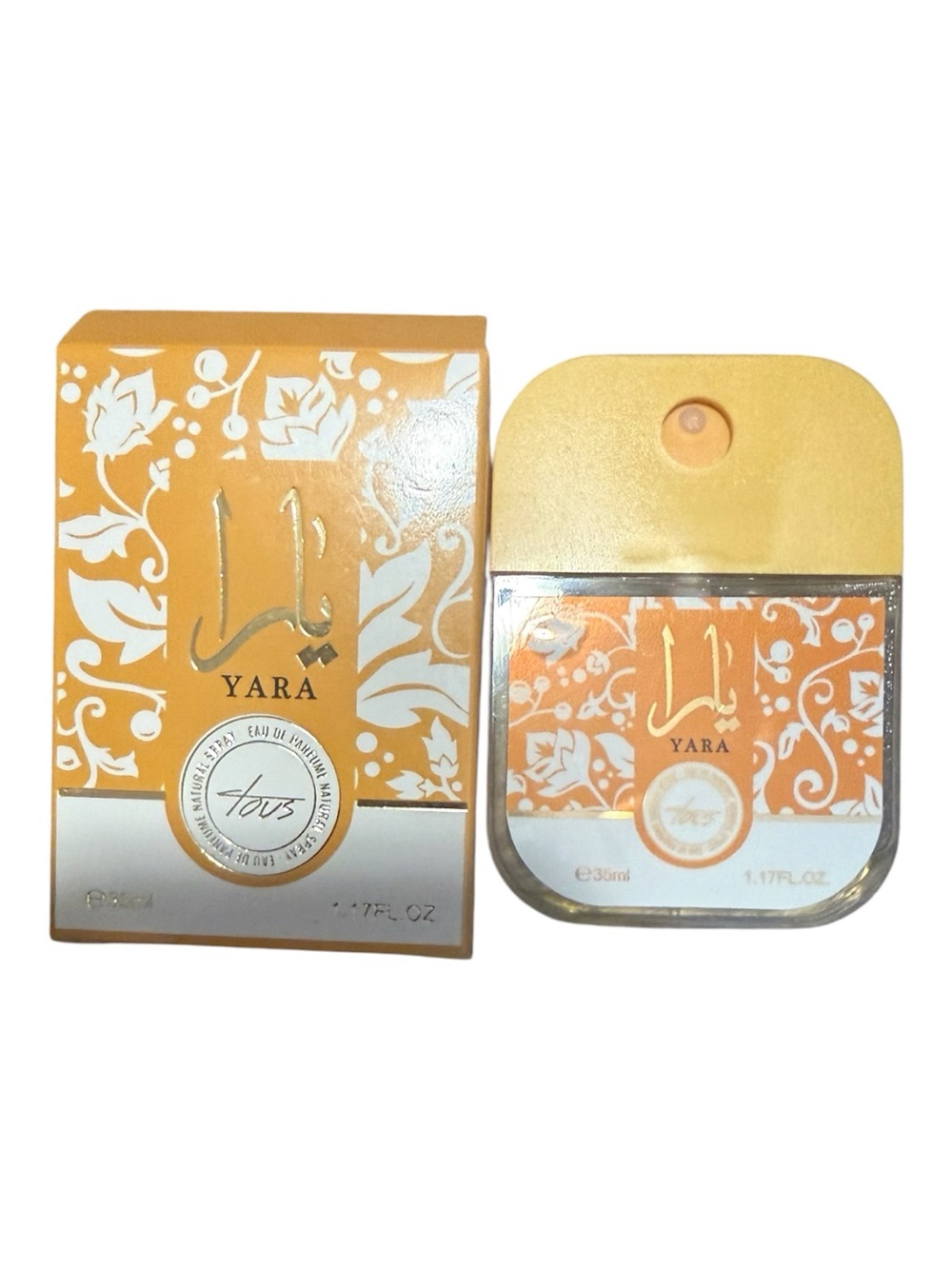 Yara Floral  - Orange & Gold Bottle